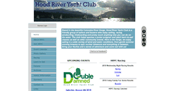 Desktop Screenshot of hoodriveryachtclub.org